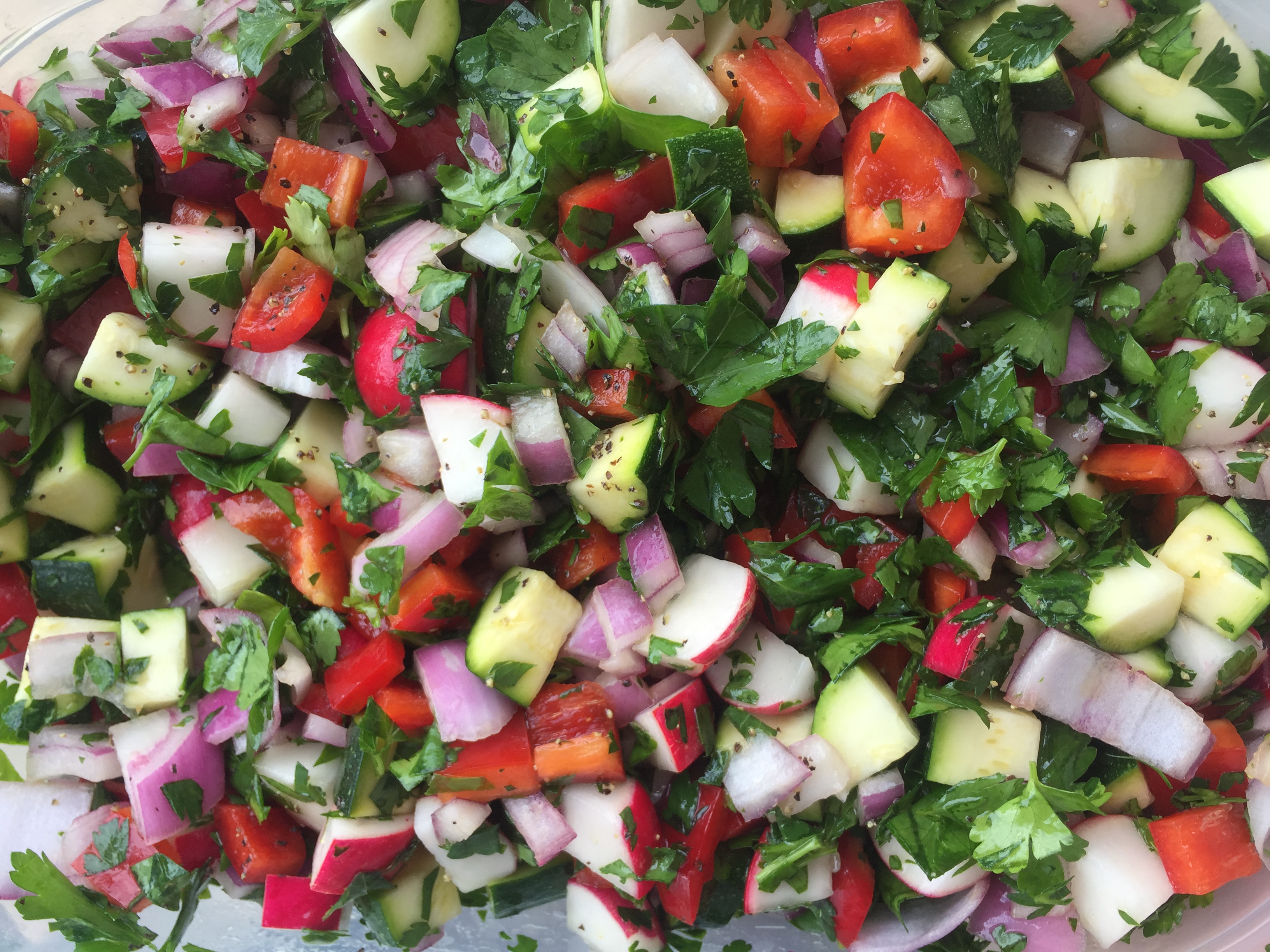 Zucchini Radish Salad